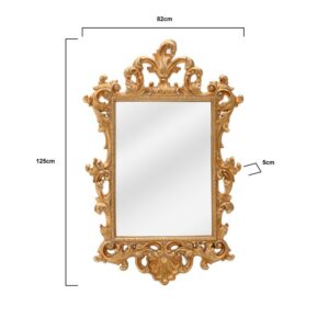 INART ΚΑΘΡΕΠΤΗΣ ΤΟΙΧΟΥ POLYRESIN ΧΡΥΣΟΣ 80X5X125 | homidoo.gr