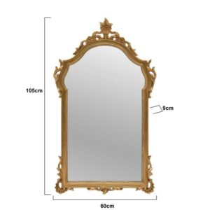 INART ΚΑΘΡΕΠΤΗΣ ΤΟΙΧΟΥ POLYRESIN ΧΡΥΣΟΣ 60Χ9Χ105 | homidoo.gr