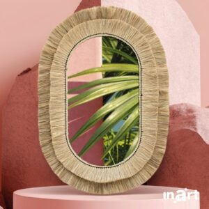 INART ΚΑΘΡΕΠΤΗΣ ΤΟΙΧΟΥ ΜΠΑΜΠΟΥ NATURAL 69X8X100 (2H) | homidoo.gr