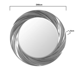INART ΚΑΘΡ ΣΤΡ ΑΣΗΜΙ POLYRESIN Δ80X6 | homidoo.gr