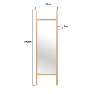 INART ΚΑΘΡΕΠΤΗΣ ΕΠΙΔΑΠΕΔΙΟΣ ΞΥΛΙΝΟΣ NATURAL 55X5X190 | homidoo.gr