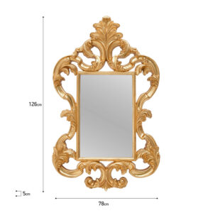 INART ΚΑΘΡΕΠΤΗΣ ΤΟΙΧΟΥ POLYRESIN ΧΡΥΣΟΣ 78X5Χ126 | homidoo.gr