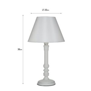 Click Επιτραπέζιο Φωτιστικό Φ20x36cm Λευκό 6-15-508-0020 | homidoo.gr