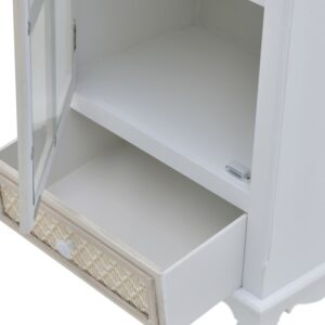 CLICK ΒΙΤΡΙΝΑ ΞΥΛΙΝΗ ΚΡΕΜ/ΜΠΕΖ 48Χ32Χ120 | homidoo.gr