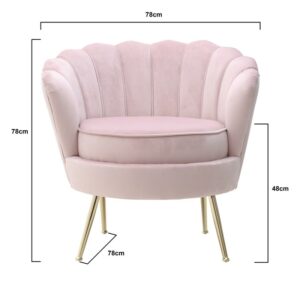 INART ΠΟΛΥΘΡΟΝΑ ΒΕΛΟΥΔΙΝΗ ΡΟΖ 78X78X78/48 | homidoo.gr