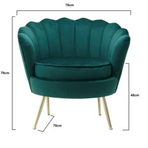 INART ΠΟΛΥΘΡΟΝΑ ΒΕΛΟΥΔΙΝΗ ΠΡΑΣΙΝΗ 78X78X78/48 | homidoo.gr