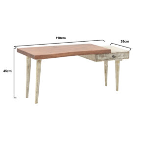 INART ΕΠΙΠΛΟ ΤV ΞΥΛΙΝΟ ΚΑΦΕ/NATURAL 110X35X45 | homidoo.gr