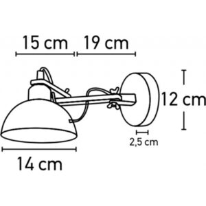 InLight Φωτιστικό Επίτοιχο Απλίκα Λευκό 43382-WH | homidoo.gr