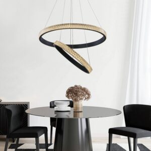 Inlight Φωτιστικό Κρεμαστό LED Από Μαύρο Αλουμίνιο Και Ακρυλικό 6032-A | homidoo.gr