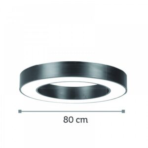 Inlight Φωτιστικό Κρεμαστό LED Φ80cm Μαύρο 6171-80 | homidoo.gr