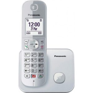 Panasonic Ασύρματο Τηλέφωνο Ασημί KX-TG6851 | homidoo.gr