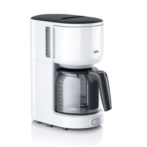 Braun Καφετιέρα Φίλτρου PurEase 1000W Λευκή KF-3100-WH | homidoo.gr