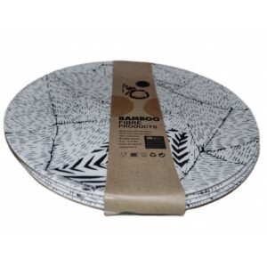 Lalos Πιάτα Μπαμπού Μικρά Φ20xY1cm Σετ 4 Τεμαχίων 2019-6 | homidoo.gr