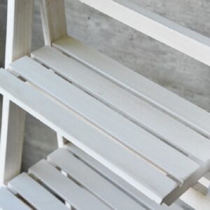 Lalos Ραφιέρα Σκάλα 112x41x33cm Λευκό 2114 | homidoo.gr