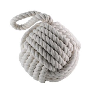 Lalos Βαρίδι Πόρτας 16x16cm Mε Σχοινί Armenistis Φυσικό 3911 | homidoo.gr