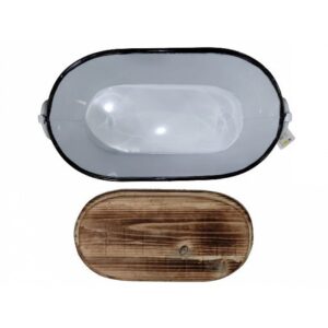 Lalos Διακοσμητική Σκάφη Με Ξύλινο Καπάκι 'Vintage' 44x22x12cm Λευκό 5834 - Image 5