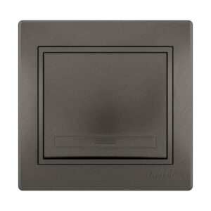 Lezard Διακόπτης Απλός Ανθρακί Mira (Πλήρης) 701.4141100 | homidoo.gr