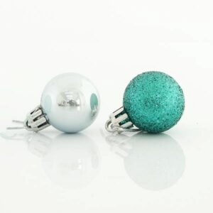 Eurolamp Μπάλα 3cm Πλαστική Γαλάζια Σετ 27τμχ (9 Περλέ-18 Glitter) 600-42642 | homidoo.gr