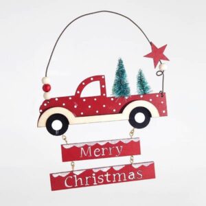 Magic Christmas Στολίδι 19x2x15cm Αυτοκινητάκι Ξύλινο 600-43909 | homidoo.gr