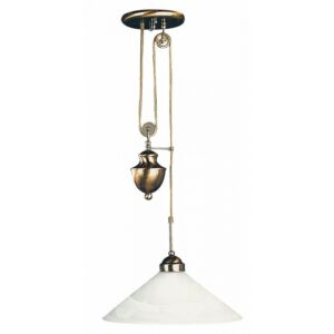 Rabalux Marian Κρεμαστό Μονόφωτο Π39xY185cm Λευκό-Μπρονζέ 2706 | homidoo.gr
