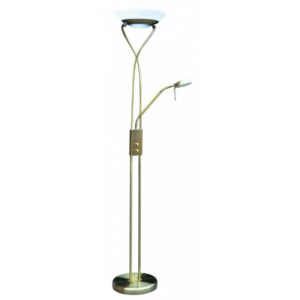 Rabalux Gamma Δαπέδου Φωτιστικό Φ21xY170.4cm Λευκό-Μπρονζέ 4078 | homidoo.gr