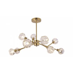 Rabalux Kassia Φωτιστικό Οροφής Φ61.5xY43cm Εννιάφωτο Χρυσαφί 5395 | homidoo.gr