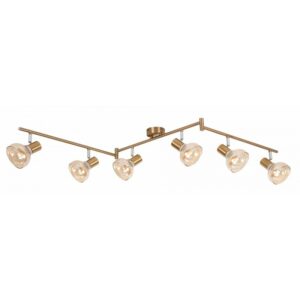 Rabalux Holly Σποτ Εξαπλό Πλάτους 150cm Antique Gold 5553 | homidoo.gr