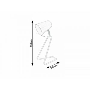 Rabalux Olaf Φωτιστικό Γραφείου Π10.5xY33cm Μπλε 5778 | homidoo.gr