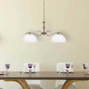 Rabalux Aurelia Κρεμαστό Δίφωτο Π84xY107.5cm Λευκό-Μπρονζέ 7139 | homidoo.gr