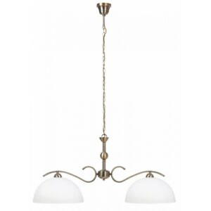 Rabalux Aurelia Κρεμαστό Δίφωτο Π84xY107.5cm Λευκό-Μπρονζέ 7139 | homidoo.gr
