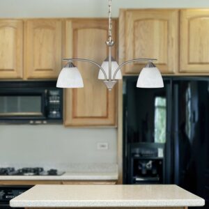 Rabalux Tristan Κρεμαστό Τρίφωτο Π59xY90cm Χρώμιο-Λευκό 7203 | homidoo.gr