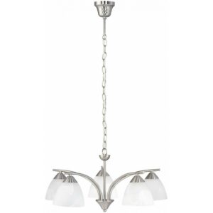 Rabalux Tristan Κρεμαστό Πεντάφωτο Π60xY90cm Χρώμιο-Λευκό 7205 | homidoo.gr
