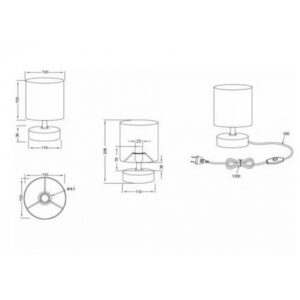 Trio Lighting Πορτατίφ Marie Φ13cm Ε14 Λευκό R50980101 - Image 5