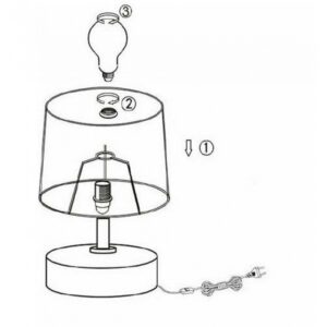 Trio Lighting Πορτατίφ Marie Φ13cm Ε14 Καφέ R50980126 - Image 5
