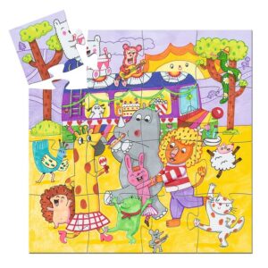 Djeco Παζλ Σε Σχηματικό Κουτί 16Τμχ. The Rainbow Bus - FSC MIX 07272 | homidoo.gr