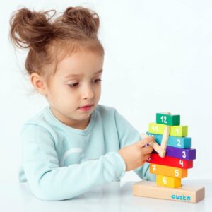 Cubika Ξύλινα Τουβλάκια 'Ρολόι' 10Τμχ 19x15cm 14354 - Image 4