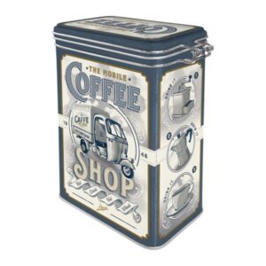 Nostalgic Μεταλλικό Κουτί Καπάκι Με Κλιπ 18x10x7.5cm 1.3lt  Ape - Coffee Shop 31123 | homidoo.gr
