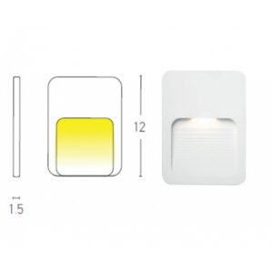 Zambelis Φωτιστικό Επιτοίχιο Απλίκα LED 1.5W Λευκό E187 | homidoo.gr