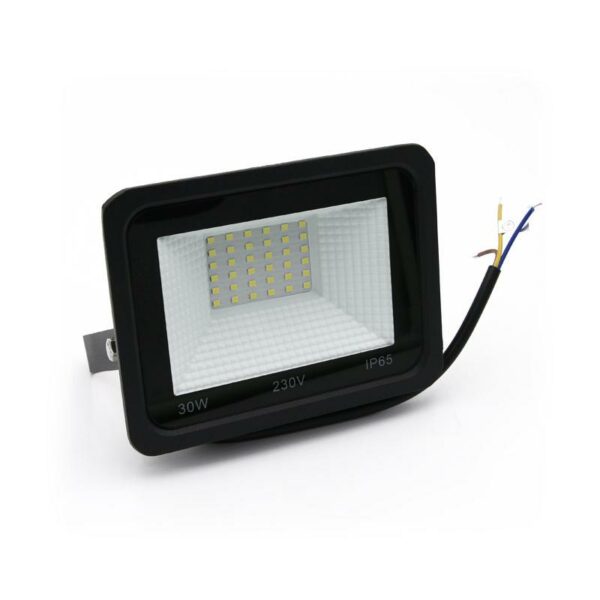 Adeleq ΠΡΟΒΟΛΕΑΣ LED-SMD 30W 230V 6200K IP65 ΜΑΥΡΟΣ 3-383010