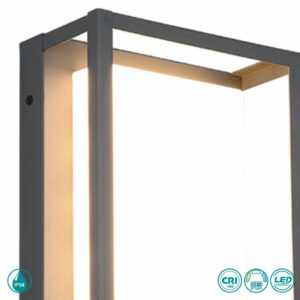 Trio Lighting Φωτιστικό Επιτοίχιο Απλίκα 24x18x10cm Witham LED 10.5W 2300K-3000K-4000K 1100lm IP54 Ανθρακί 277860142 - Image 3