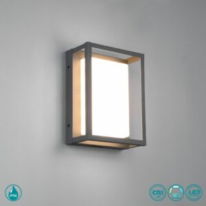 Trio Lighting Φωτιστικό Επιτοίχιο Απλίκα 24x18x10cm Witham LED 10.5W 2300K-3000K-4000K 1100lm IP54 Ανθρακί 277860142 - Image 2