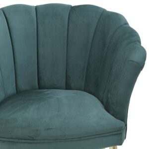 Inart Πολυθρόνα Βελούδινη 78x70x81-44cm Κυπαρισσί 3-50-777-0006 - Image 6