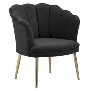 INART ΠΟΛΥΘΡΟΝΑ ΒΕΛΟΥΔΙΝΗ ΜΑΥΡΗ 78X61X81/44 | homidoo.gr