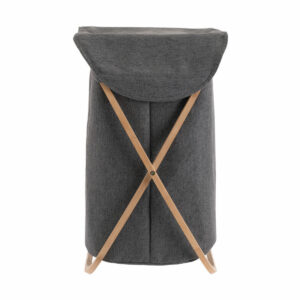 Estia Καλάθι Απλύτων Bamboo Essentials Με Θήκη Πολυεστέρα Πτυσσόμενο 40x40x70cm 02-13158 - Image 3