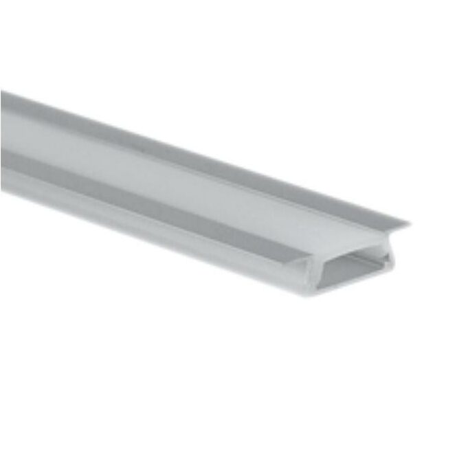 30-05602 Adeleq Προφίλ Χωνευτό 2m Για Ταινίες Έως 11mm W22xH6mm 5Τμχ Αλουμινίου 30-05602 - Image 1