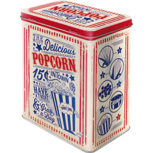 Nostalgic Μεταλλικό Κουτί Μεγάλο 10x20x14cm USA Popcorn 30144 - Image 2