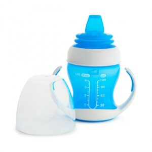 Munchkin Εκπαιδευτικό Κύπελλο 118ml Με Λαβές Και Μαλακό Στόμιο Gentle First Cup Μπλε 12549 - Image 2