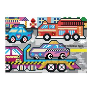 Avenir Παιδικό Παζλ Με Αυτοκόλλητα Pixelation Art - Transportation 60307 - Image 2