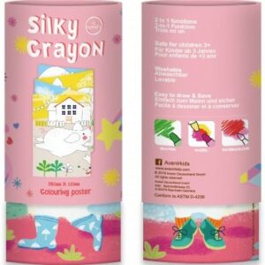 Avenir Σετ Κηρομπογιές 12Τμχ Με Πόστερ Ζωγραφικής Silky Crayons Unicorn 60405 - Image 4
