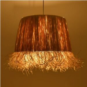 Inart Φωτιστικό Οροφής Jute Φ60x50-110cm Φυσικό 3-10-625-0003 - Image 2